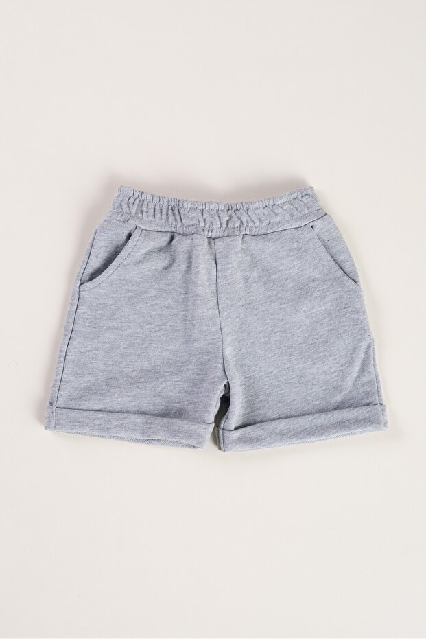 Basic Duble Paça Erkek Şort %100 Pamuk - 1