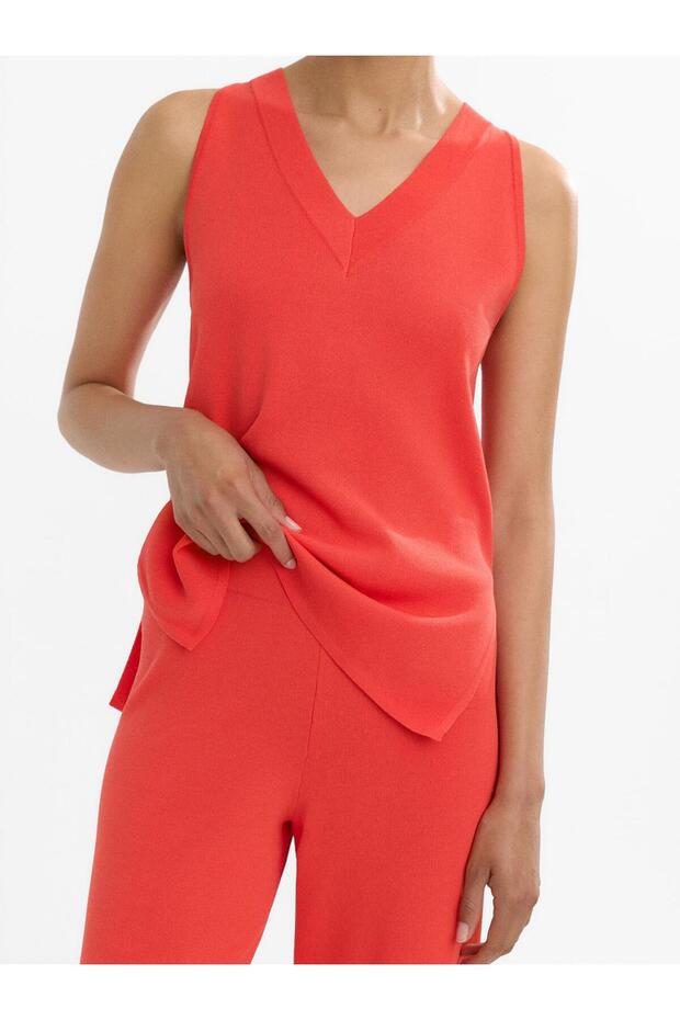 V Yaka Örme Üst - 5