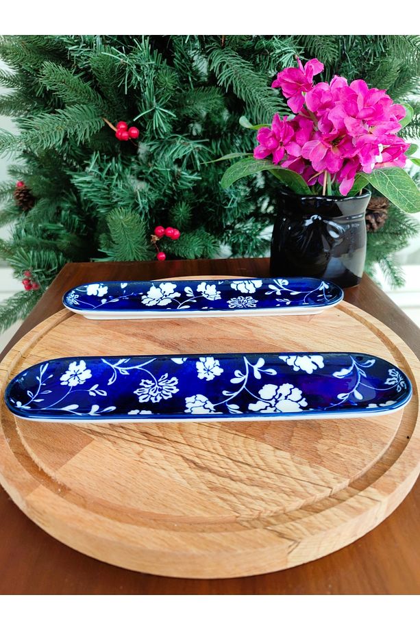 Reve Bleu Petite Fleur New Bone China 23 cm tabak ( 1 ADET ) - 5