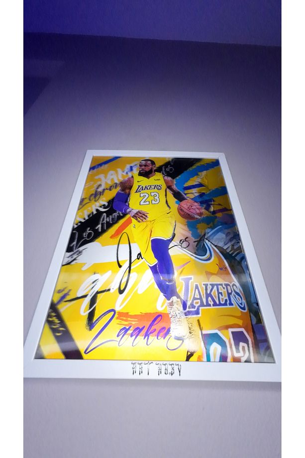 Lebron James Lenticular 3d Hareketli Tablo (ÇERÇEVELİ) - 6