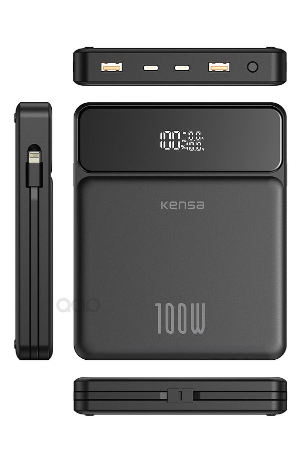 100 WATT Süper Hızlı Şarj Power Bank Macbook & Notebook Şarj Eder 30000 Mah Laptop Şarjı - 1