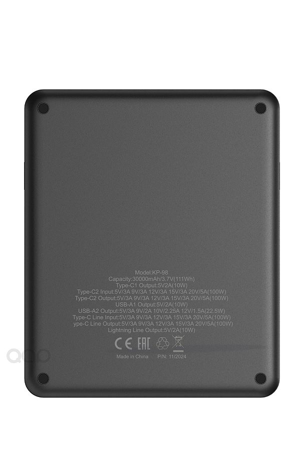 100 WATT Süper Hızlı Şarj Power Bank Macbook & Notebook Şarj Eder 30000 Mah Laptop Şarjı - 5