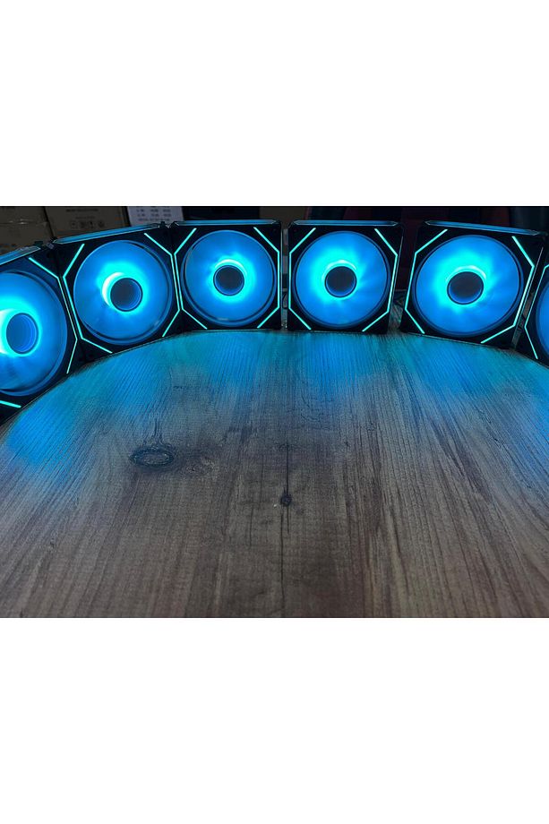 Dragon 6lı Fan seti 3x Reverse 3x düz fan aRGB Reset buton yönlendirmeli fan seti - 5