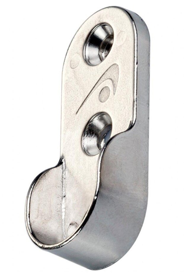 D0707 Oval Askı Flanşı Nikel Mobilya Bağlantı Elemanları Ekru - 1