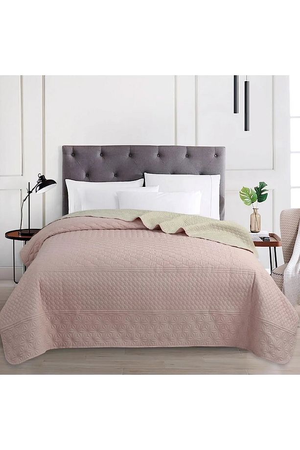 Çift Taraflı 160 x 220 cm Tek Kişilik Yatak Örtüsü - Yastık Kılıfsız - 2