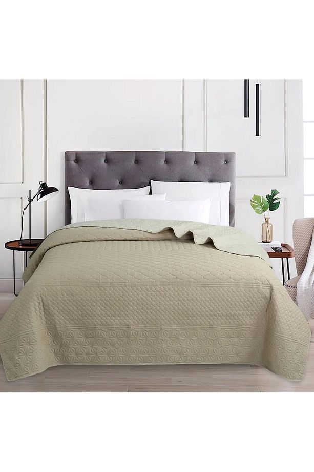 Çift Taraflı 160 x 220 cm Tek Kişilik Yatak Örtüsü - Yastık Kılıfsız - 2