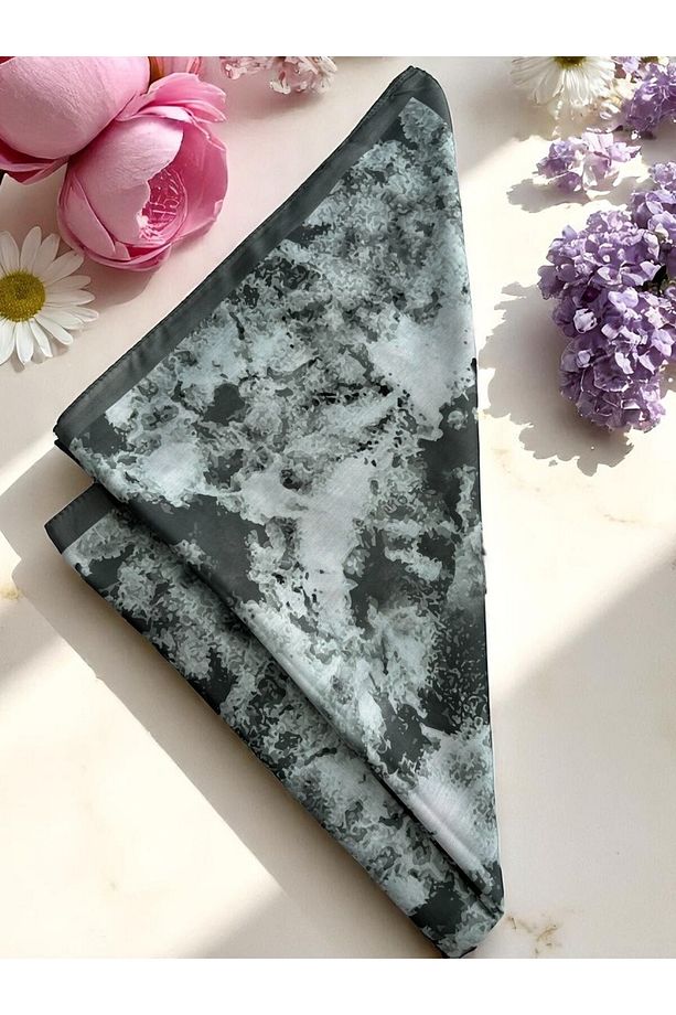 Bohem Serisi Bohem Desen Pamuklu Dijital Soft Şal - Pastel Yeşil - 3