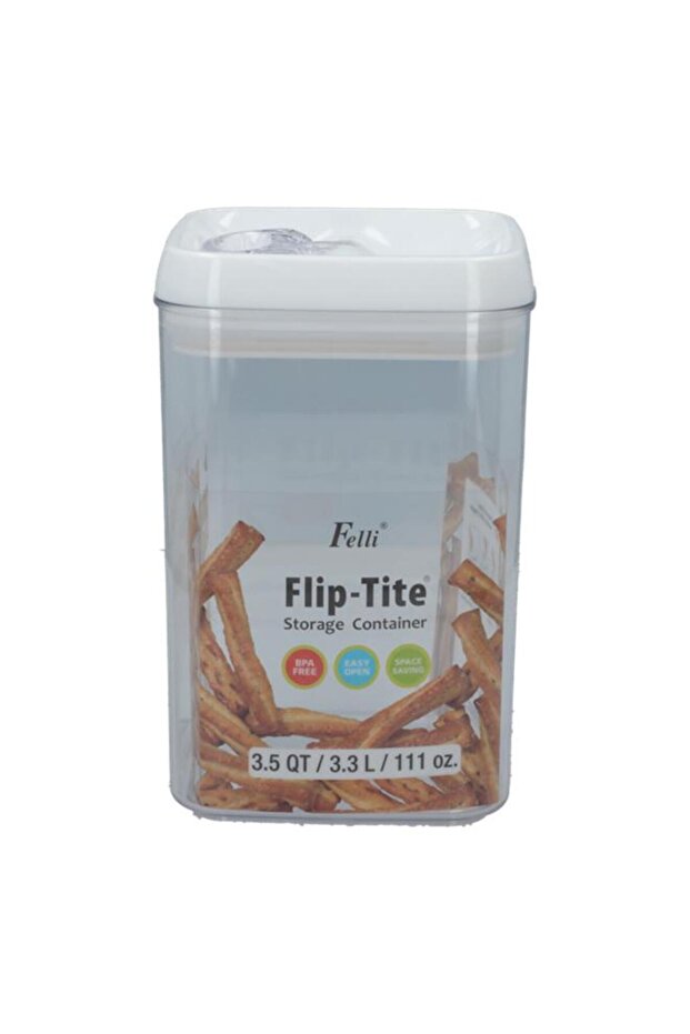 Felli Flip-Tite Storage Container Clear 111oz - 1