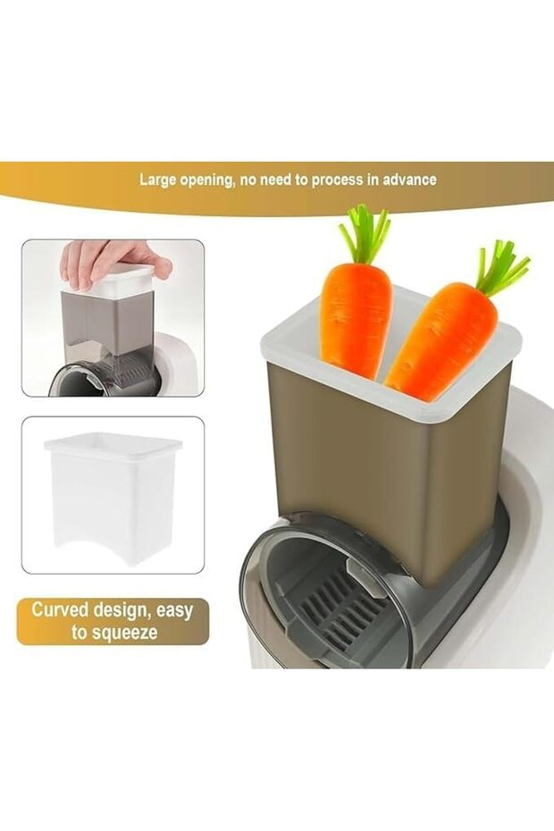 قطاعة خضراوات أوتوماتيكية بثلاث شفرات قابلة للاستبدال، متعددة الوظائف وقابلة لإعادة الشحن، 5 وات، 12 فولت - 6