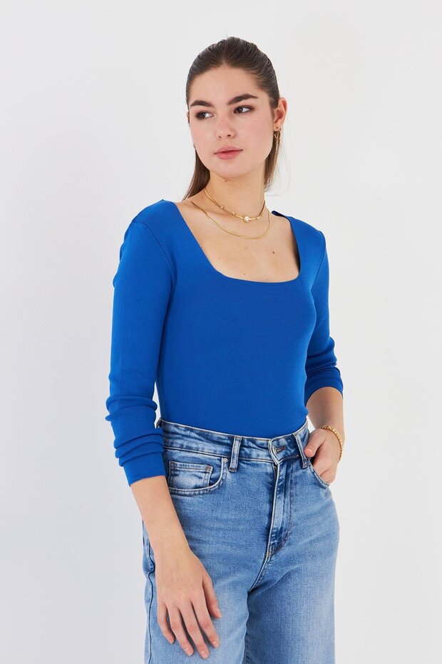 Geniş Yaka Triko - 5