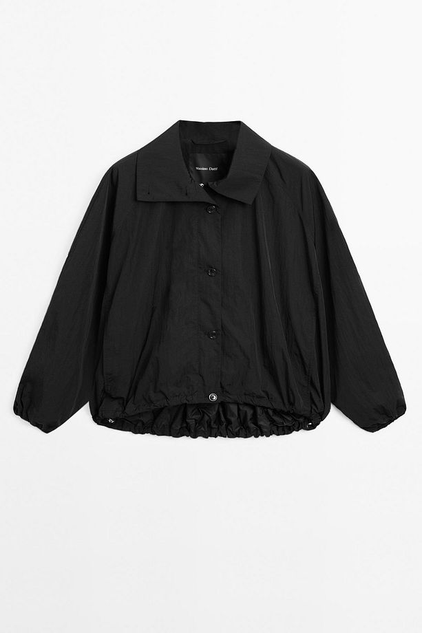 Yüksek yaka bomber ceket - 5