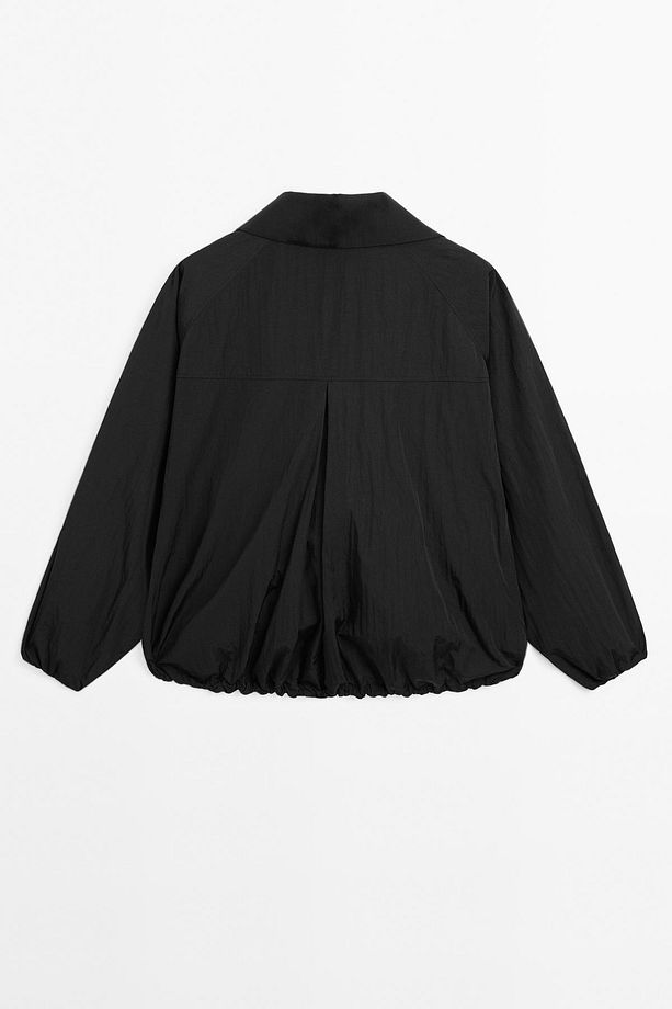 Yüksek yaka bomber ceket - 8
