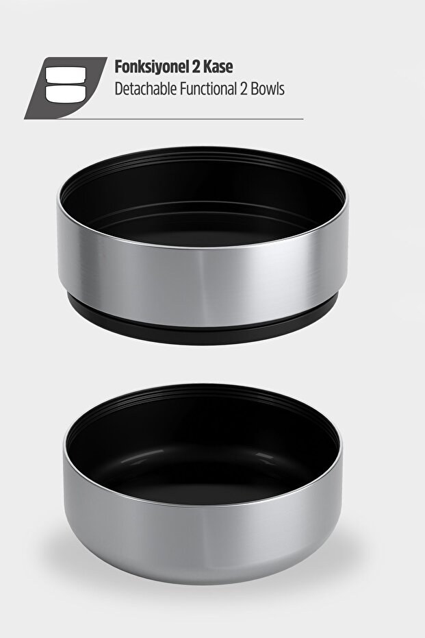 4 Multi-Cup Çelik Termos 1,9 LT. Black ST-212 - 5