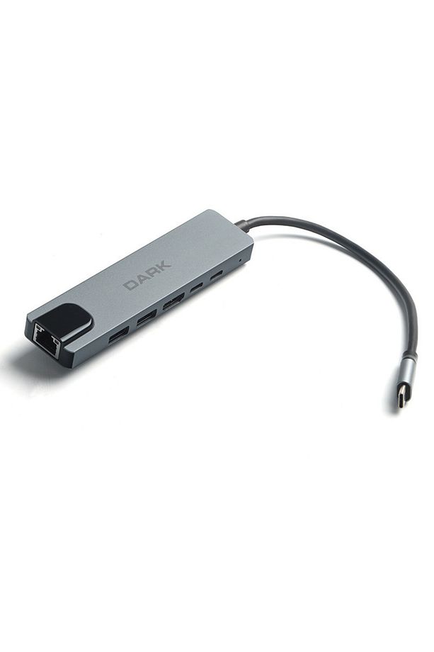 Dark DK-AC-U31X47 6sı 1 Arada USB 3.2 Gen 1 Type-C to Ethernet - HDMI Çoklayıcı - 1