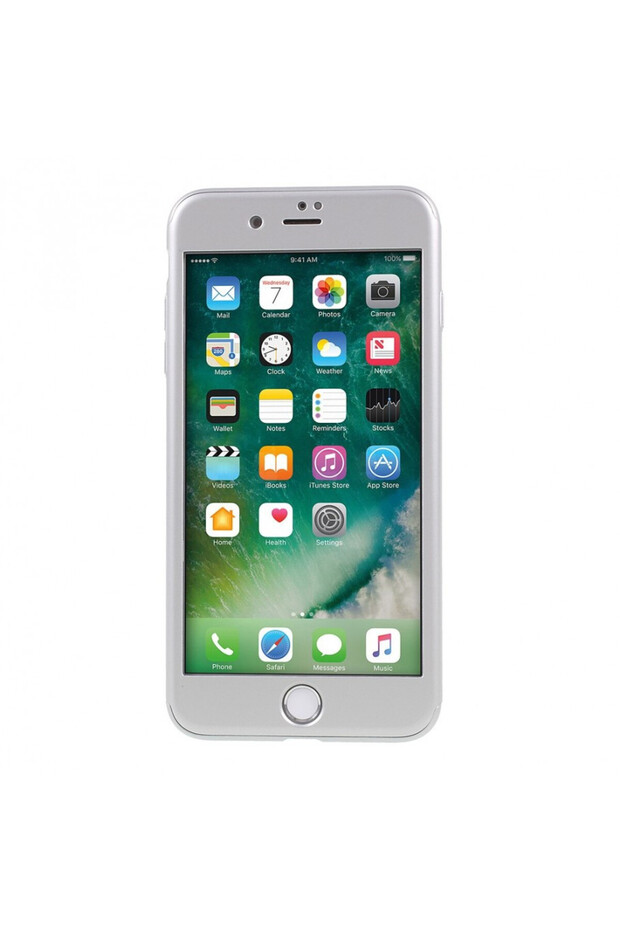 IPAKY full protection case for iPhone 7 Plus 5.5 inch, silver - 4