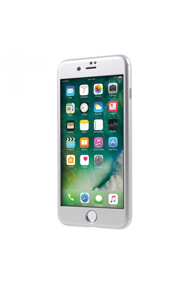 IPAKY full protection case for iPhone 7 Plus 5.5 inch, silver - 3