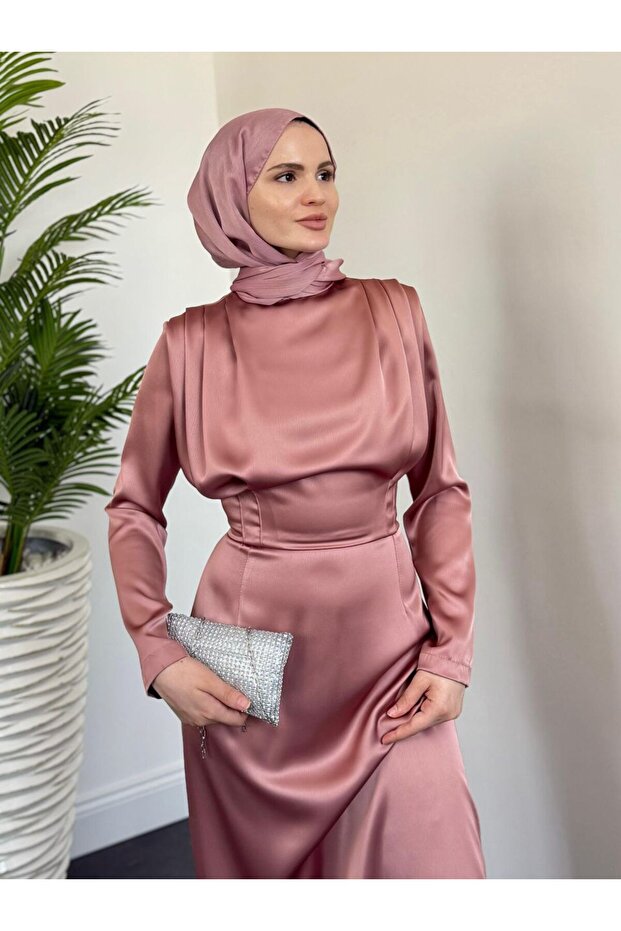 Satin Evening Dress