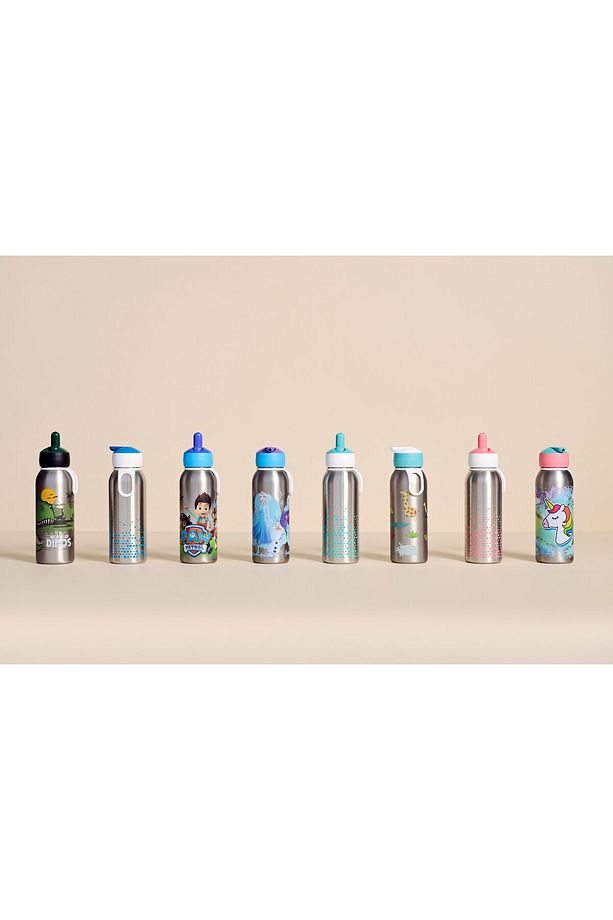 İnsulated Bottle Flip Up Campus Açılır Kapanır Termos Su Şişesi 350 Ml - 4