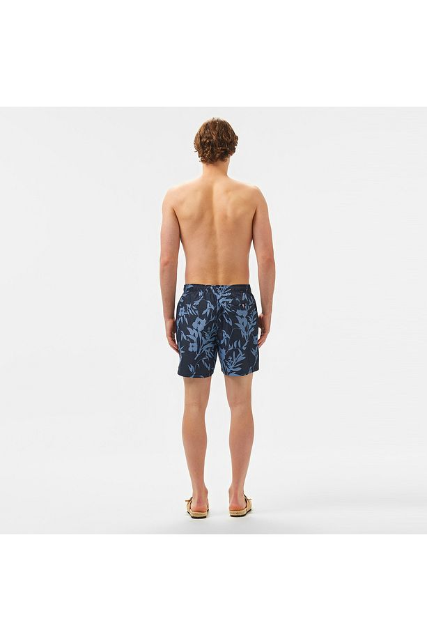 Medium Drawstring Print Erkek Mavi Mayo - 2