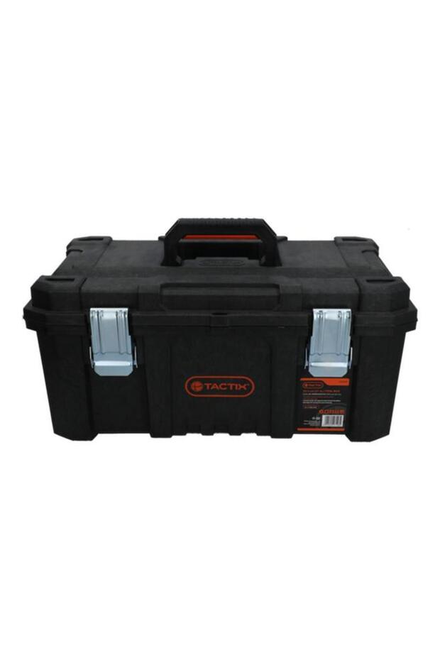 Tactix Structural Foam Tool Box with Easy-Grip Handle Black and Orange - 1