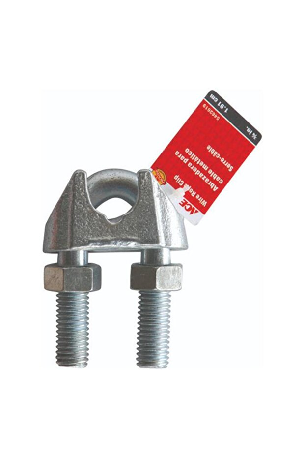 مشبك حبل سلكي ACE فضي 1.91 سم - 1