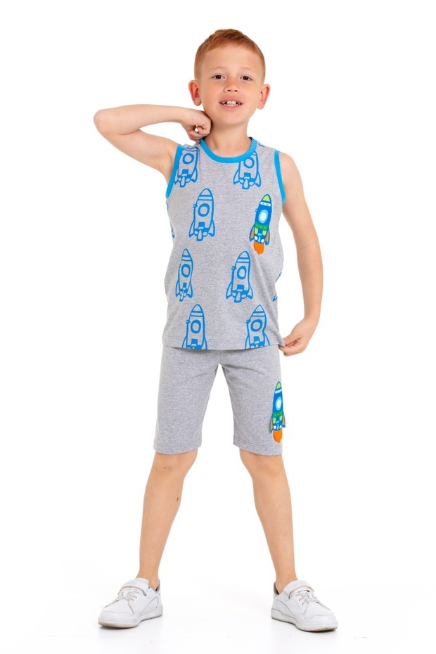 Boy's Capri Casual Set with Summer Shorts