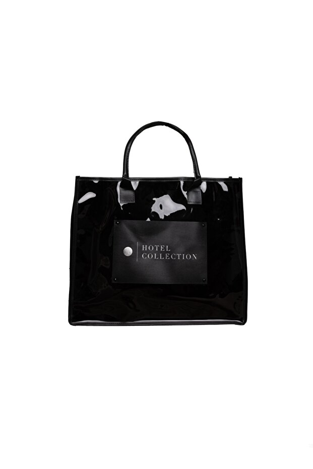 Black Luxury Tote - Lightweight and Spacious - The Perfect Blend of Style & Function - 15 x 18 x 6"