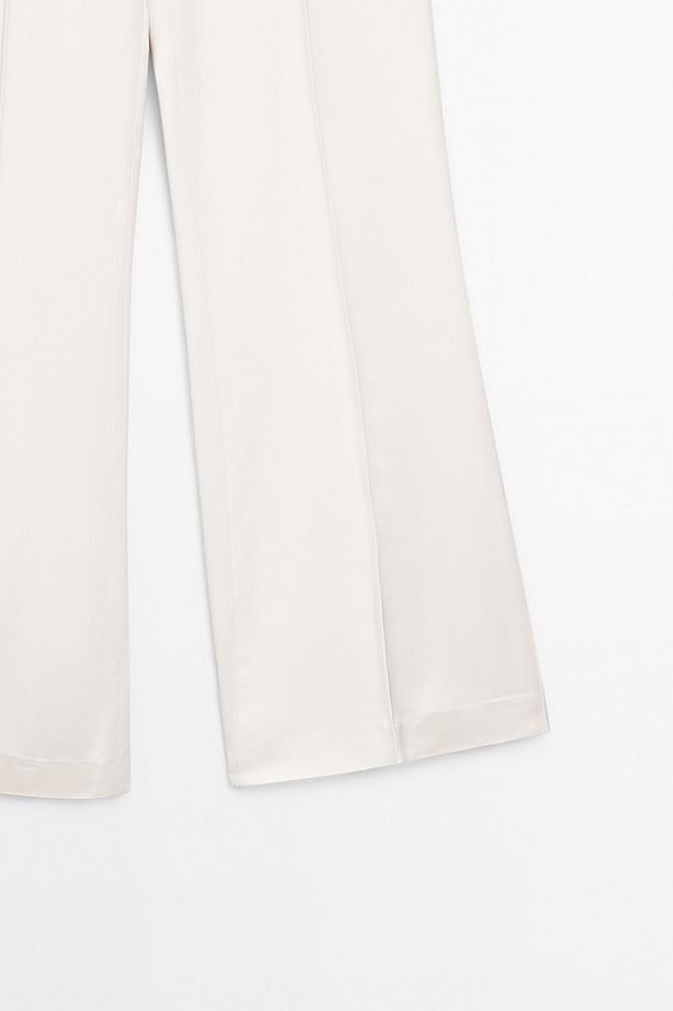 İspanyol paça krepe klasik pantolon - 7
