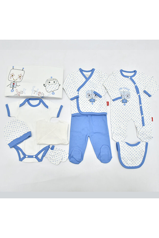 Set of 10 with Robot Embroidered - 1