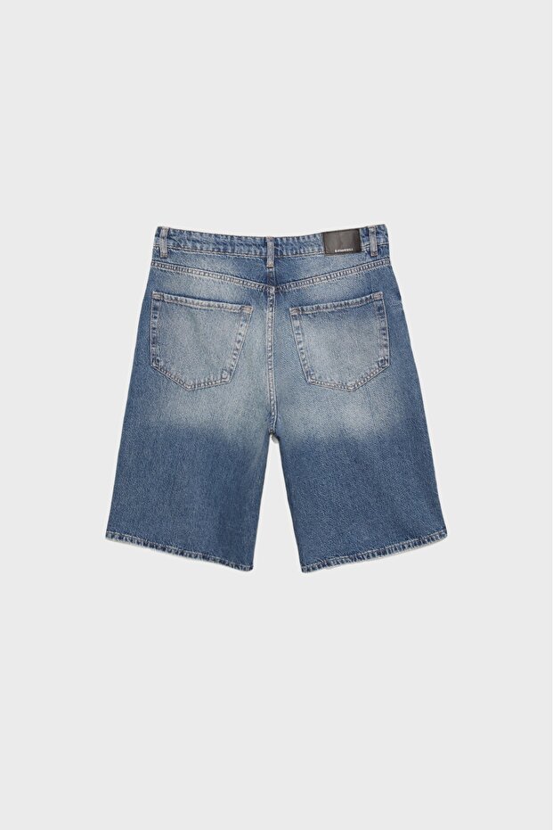 D95 Jort denim bermuda şort - 7