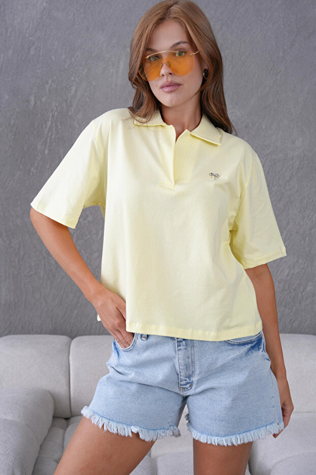 Polo Yaka Örme T-Shirt - 7
