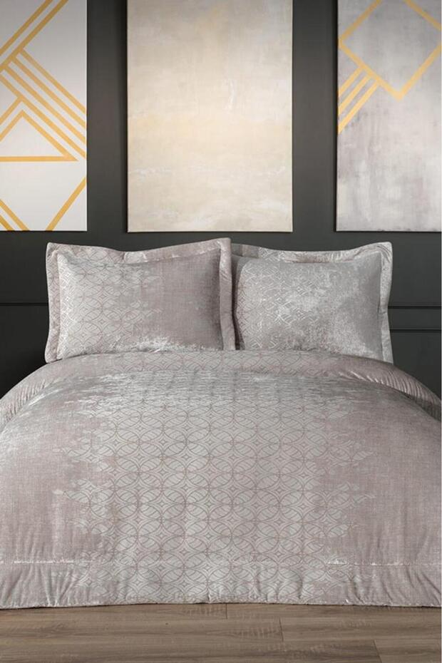 Opal Fiber Filled Double Size 250X255 cm Bedspread Cream
