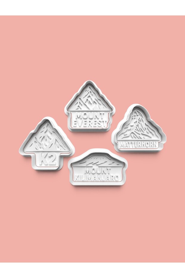 Mountains Mountains Cookie Mold and Sugar Dough Mold Set of 4