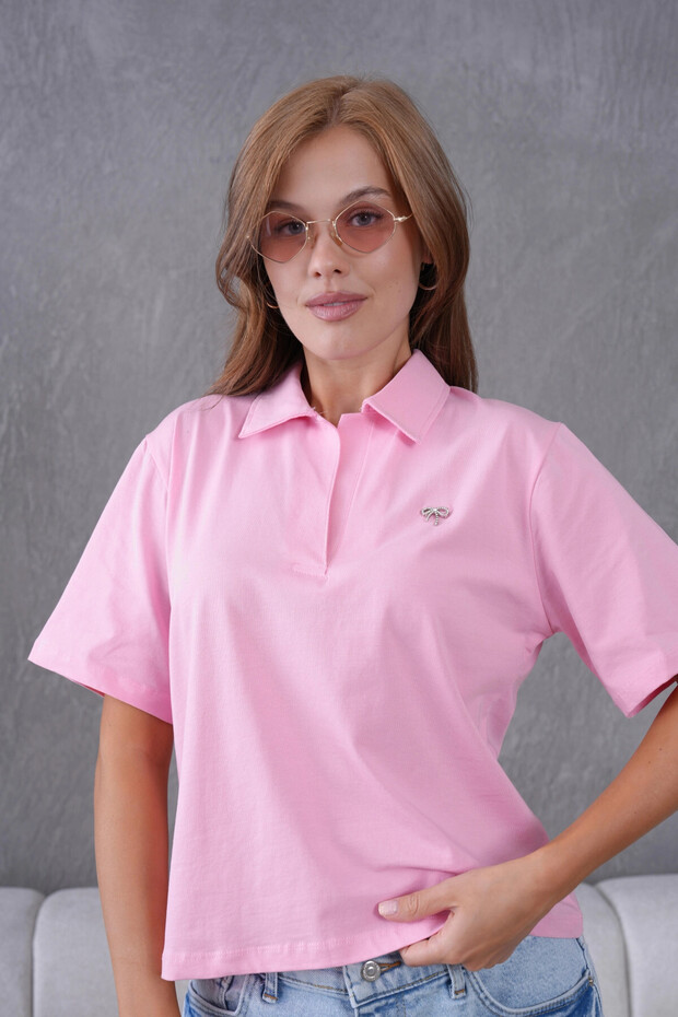 Polo Yaka Örme T-Shirt - 7