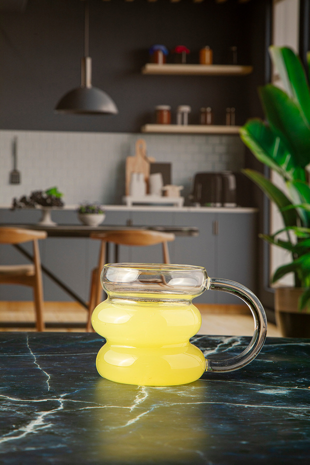 Cam Kulplu Simetrik Bardak - 1