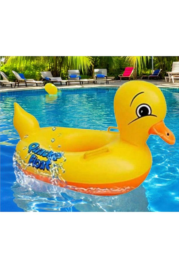 Duck Sevimli Ördek 0-5 Yaş Bebek Çocuk Deniz Simidi - 1