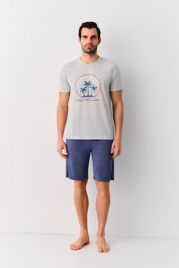 Brave Erkek Şort Pijama Takımı - 1