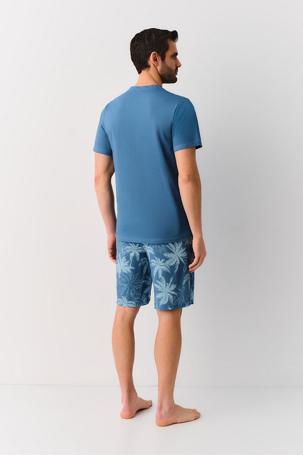 Pasific Erkek Şort Pijama Takımı - 4