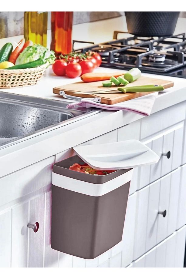 Asılabilir Pratik Çöp Kutusu Soft Askılı Çöp Kutusu 8,5lt 19x22cm - 2