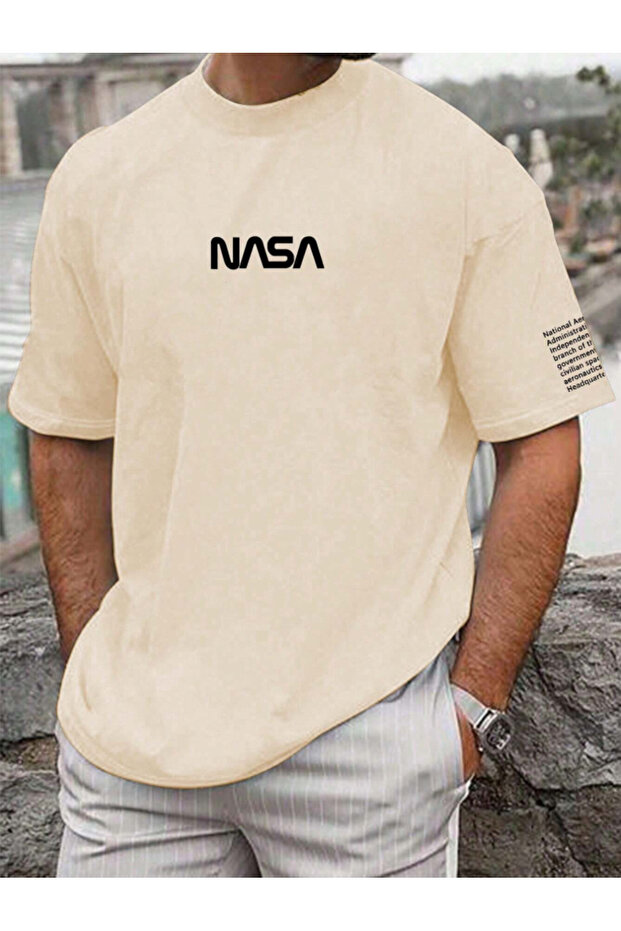 Unisex Men/Women Nasa Custom Printed Oversize Cotton T-Shirt