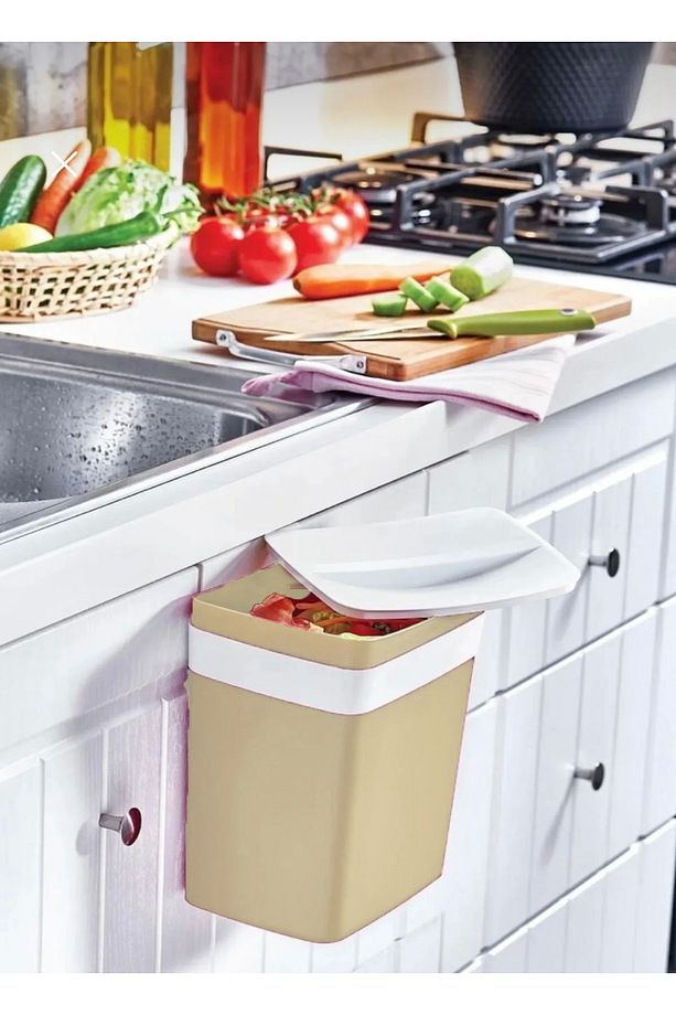 Asılabilir Pratik Çöp Kutusu Soft Askılı Çöp Kutusu 8,5lt 19x22cm - 2
