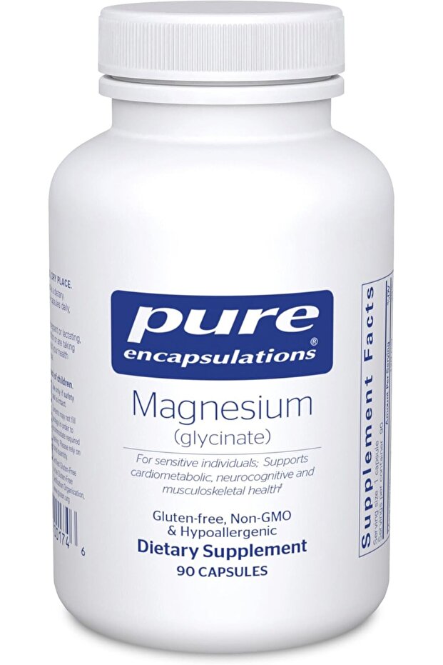 Magnesium (Glycinate) - Supports Enzymatic and Physiological Functions - 90 Caps