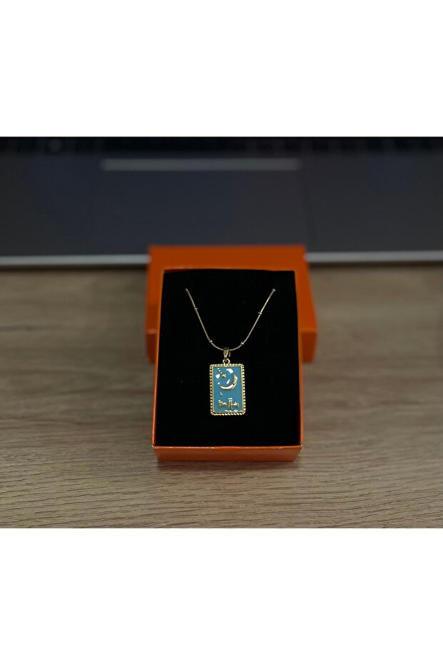 Çelik tarot kolye 45 CM - 2