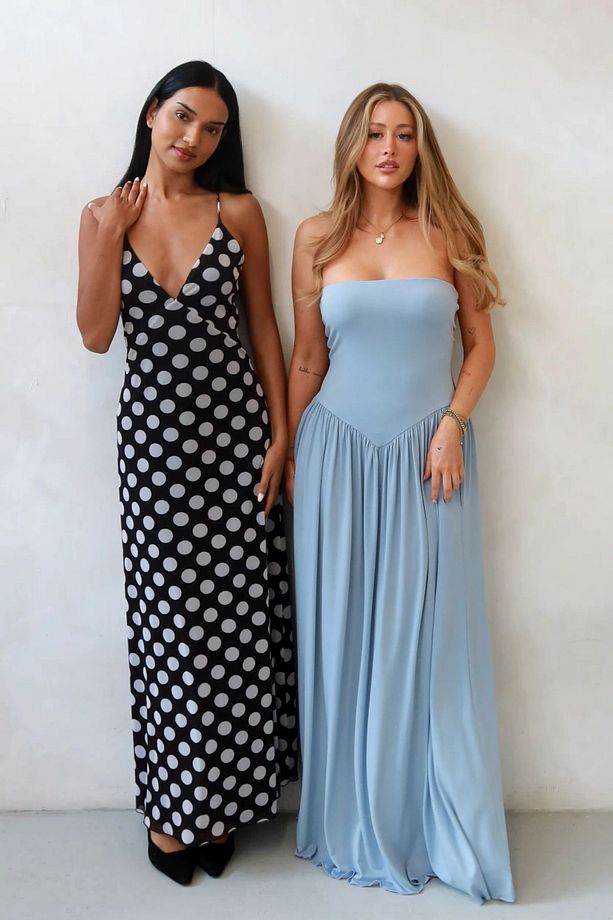 Sofie Straplez Vücuda Oturan Maxi Elbise - 2