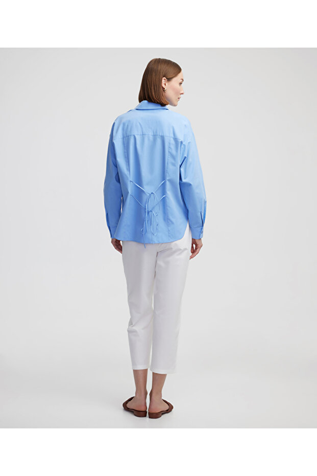 Basic poplin gömlek - 7