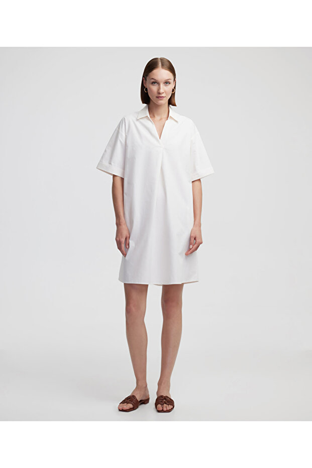 Gömlek yaka elbise - 1