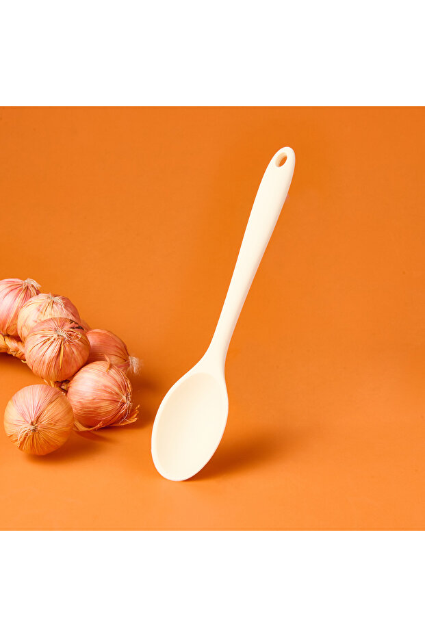 Silikon Kaşık - Krem - 4