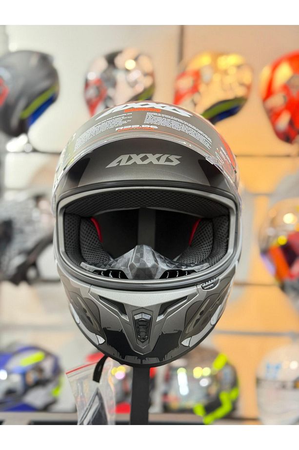 DRAKEN S TROOPER D2 MATT GREY KASK - 4