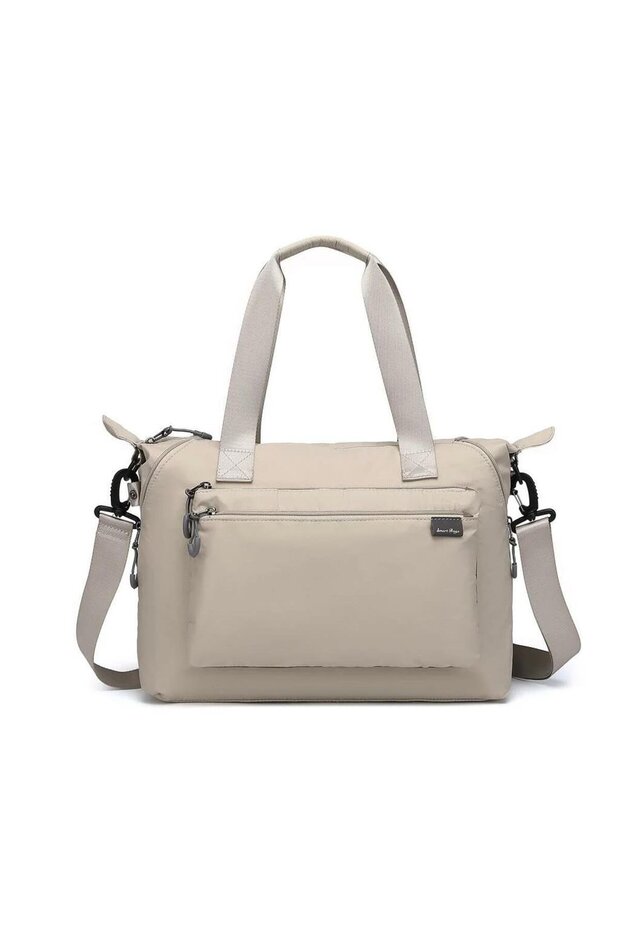 Extra Light Fabric Daily Women's Shoulder Bag Bc 3139 - Beige