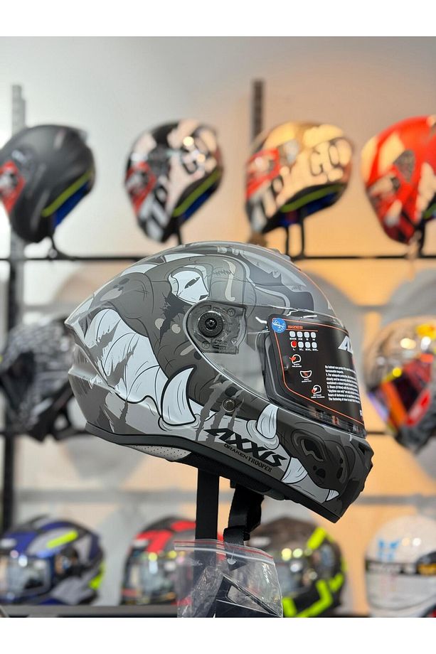 DRAKEN S TROOPER D2 MATT GREY KASK - 2